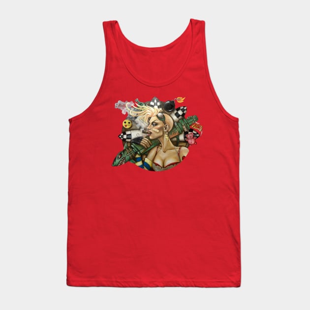 Tank Girl Nouveau Tank Top by The Art of Megan Mars